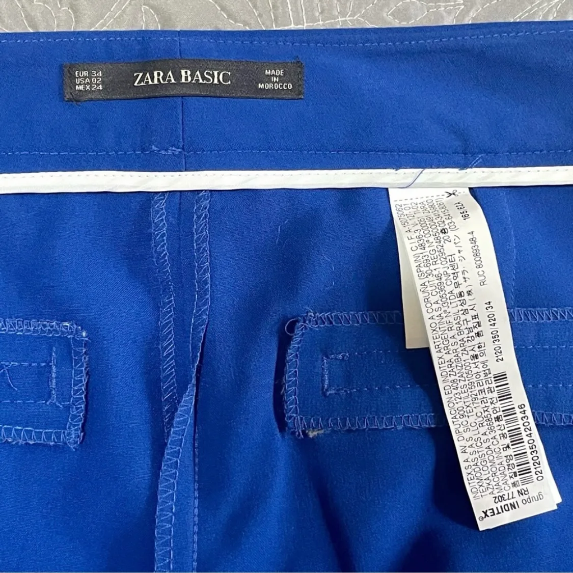 Zara Blue Suit Pants image indicator(6)