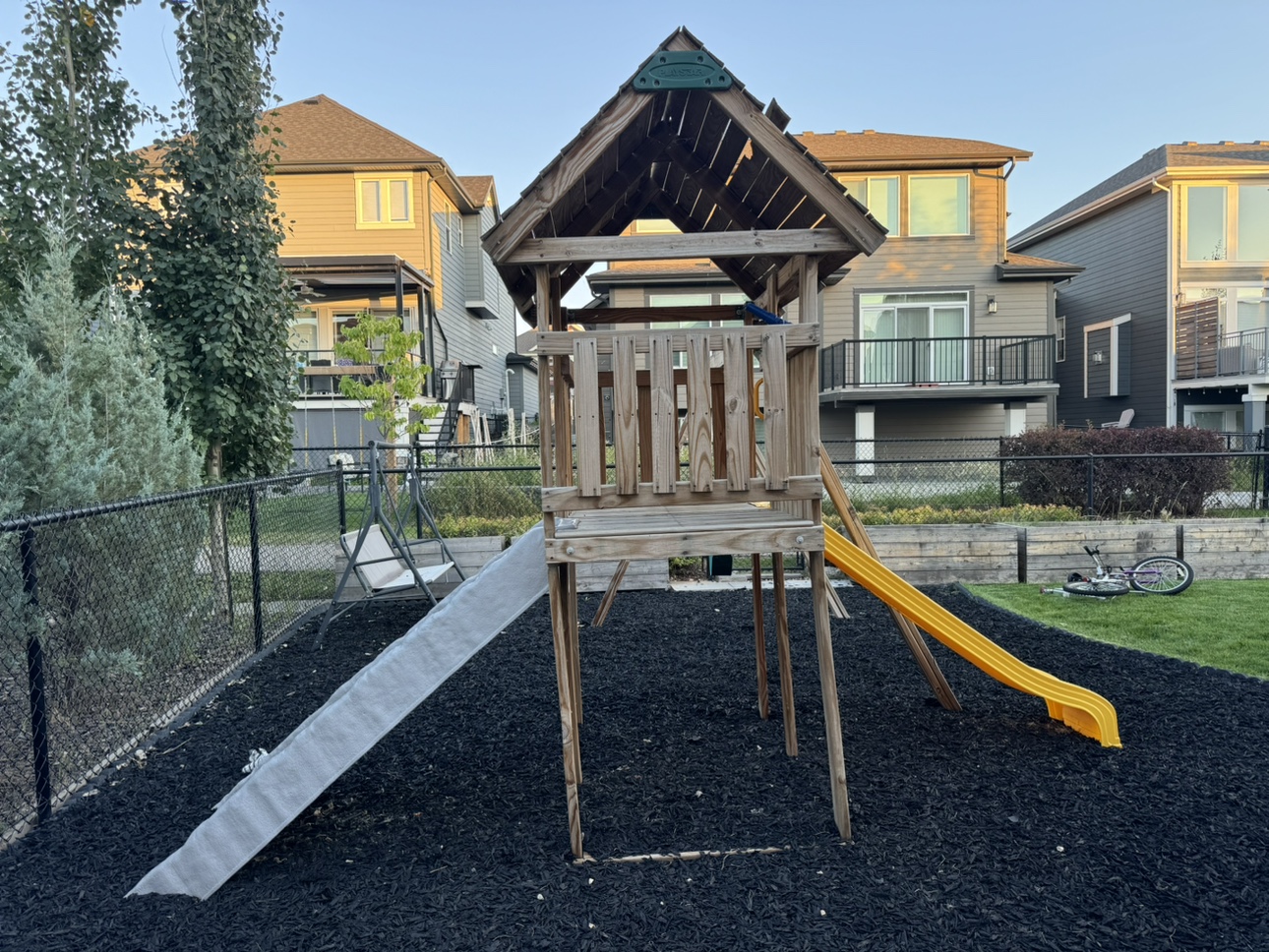 Wooden Playset with Slide and Swings - photo 3