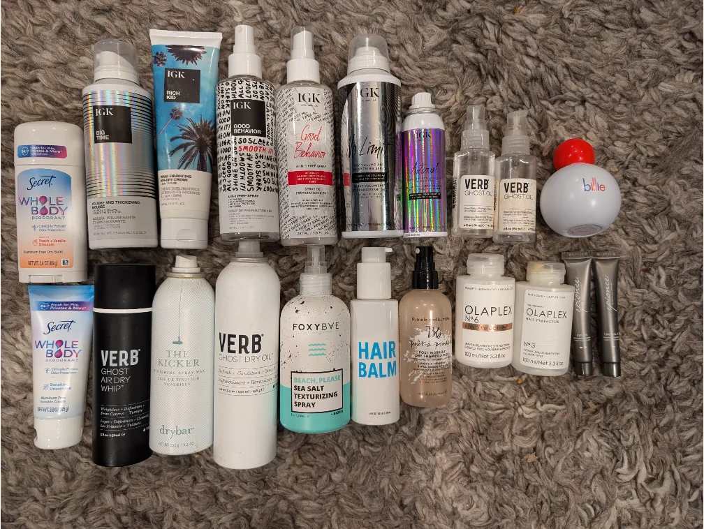 Hair care styling lot - 17 full size products and some bonus thumbnail