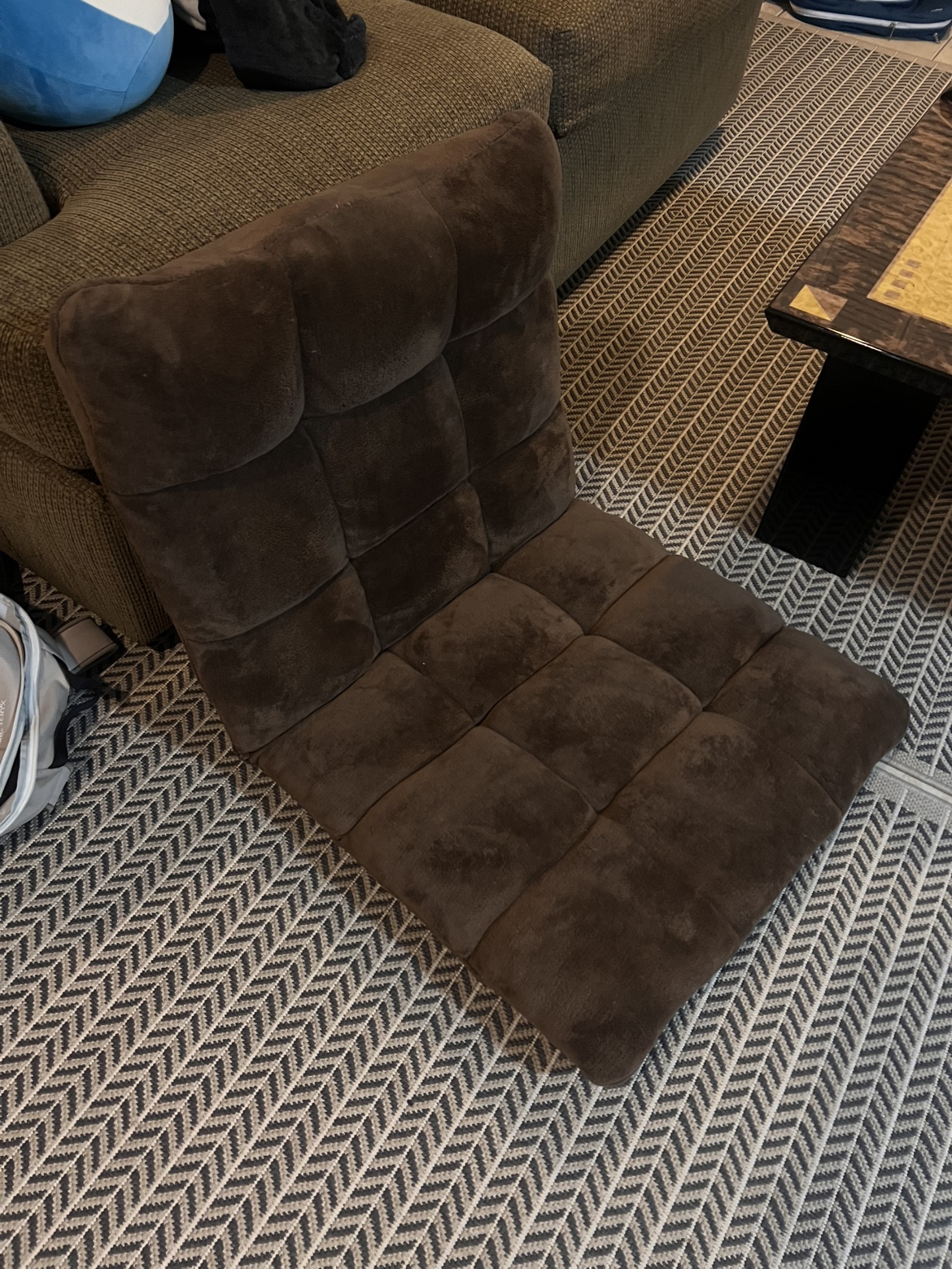Brown cute mini floor chair