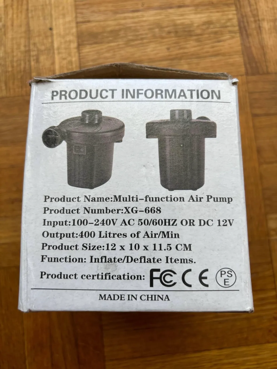 Two-Way Electric Air Pump image indicator(2)