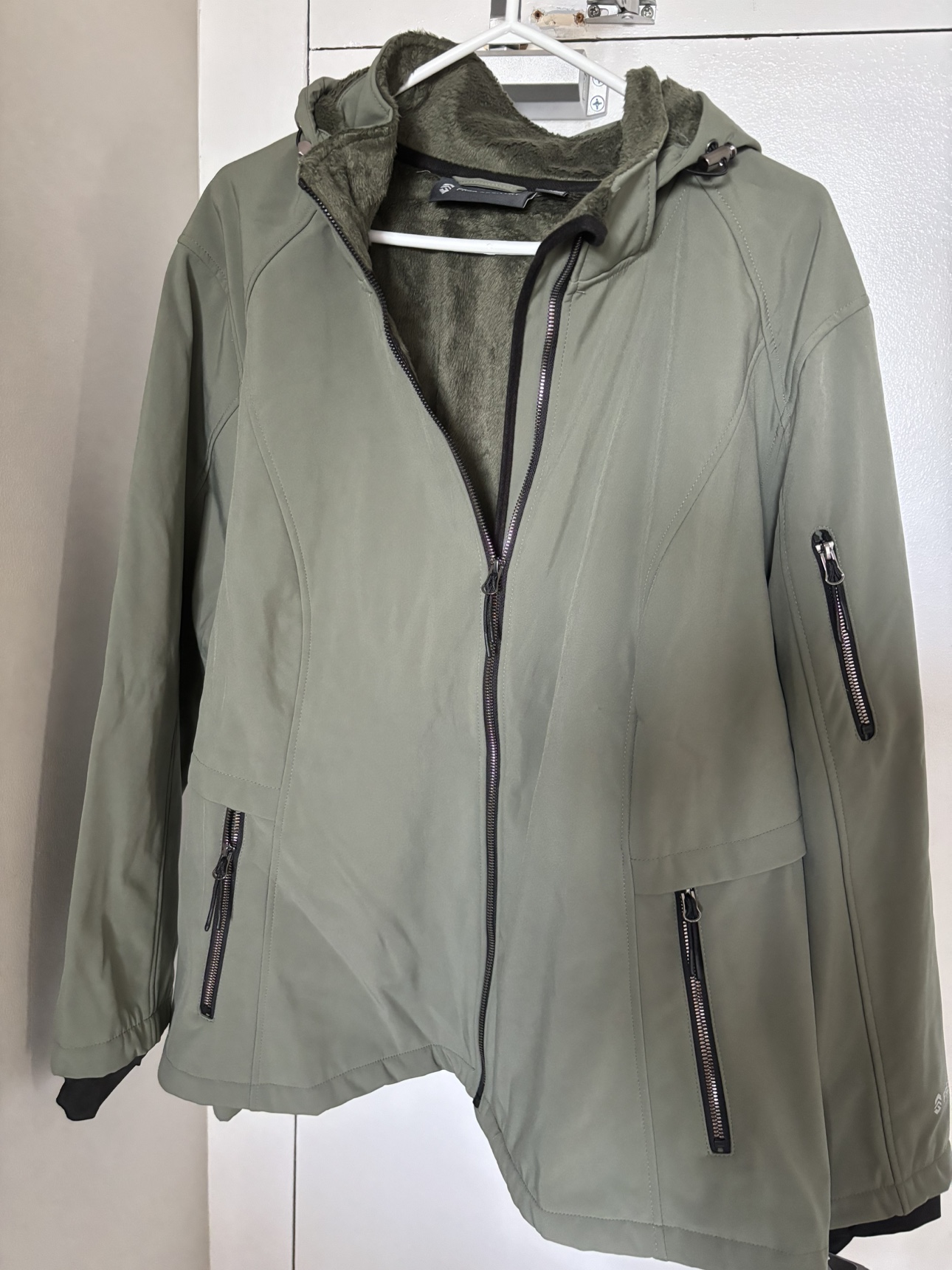 Women's Fall Green Jacket 3-in-1