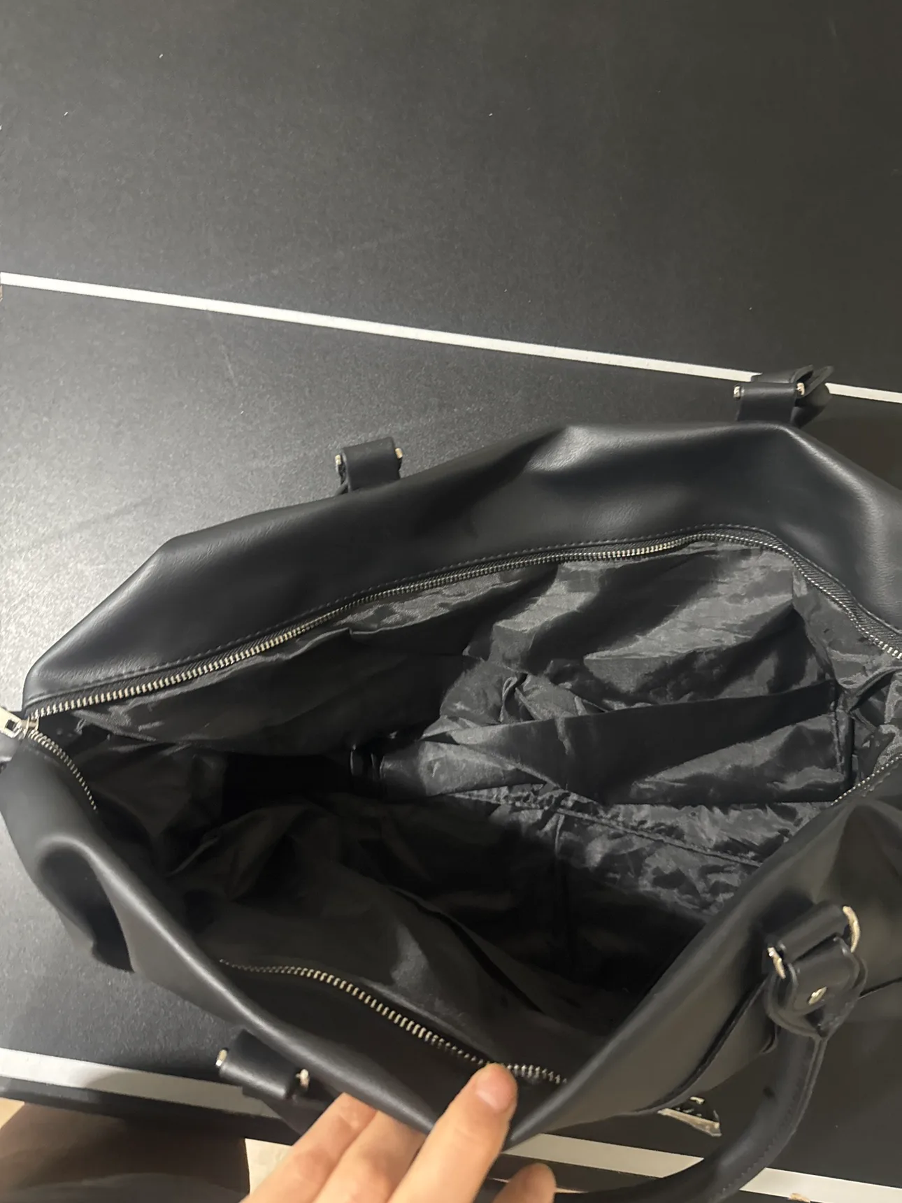 Michel Germain Black Weekender Bag image indicator(3)