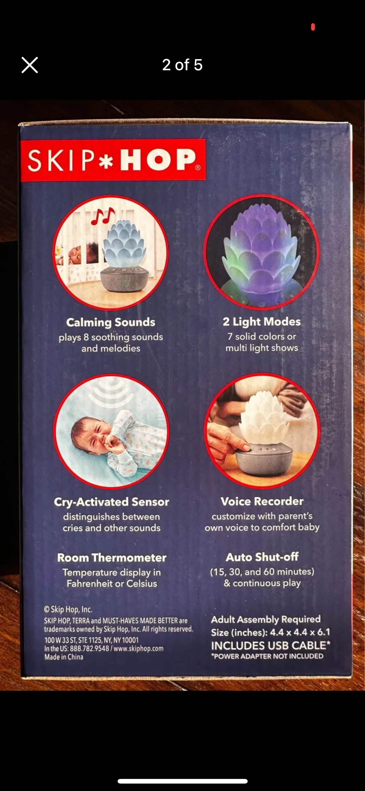 Skip Hop Terra Cry-Activated Soother image indicator(2)