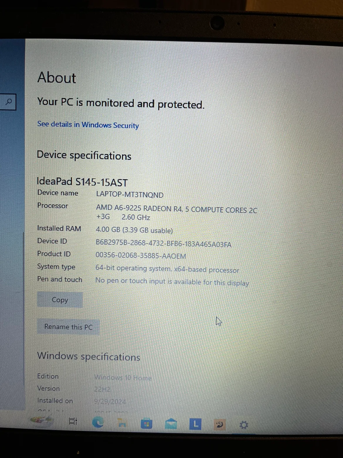 Lenovo IdeaPad S145 Laptop image indicator(2)