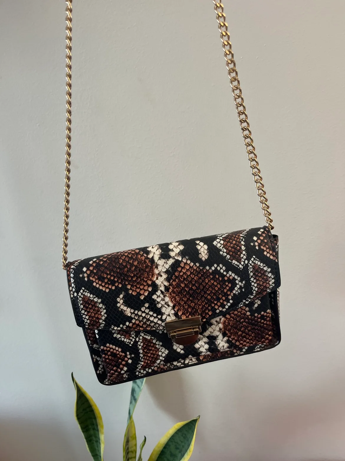Snake Print Crossbody Bag image indicator(4)
