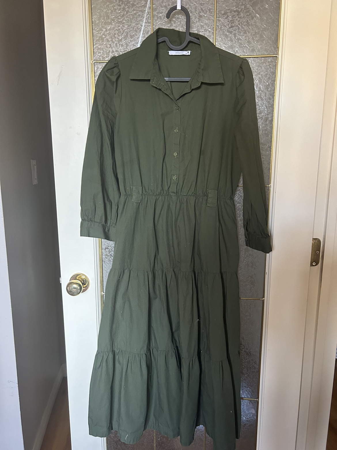 Reserved Green Tiered Dress