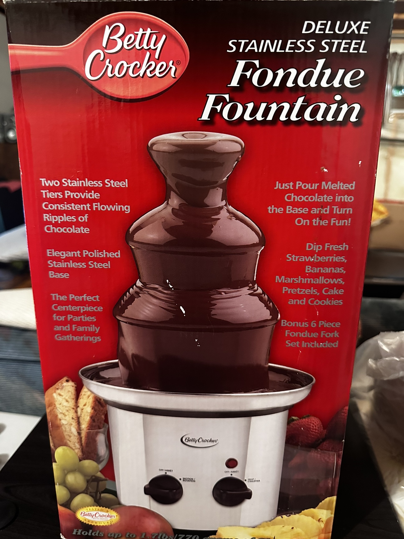 Betty Crocker Deluxe Stainless Steel Fondue Fountain
