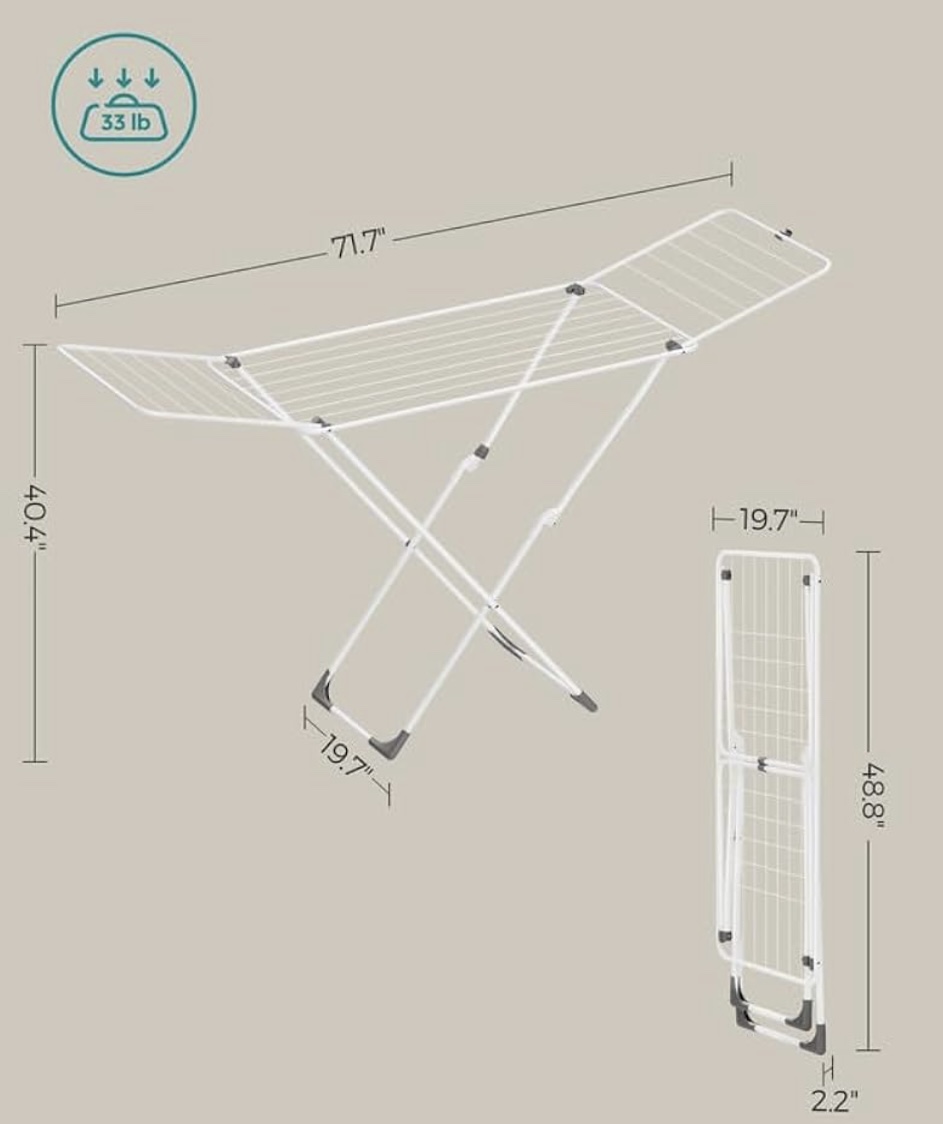 Folding Clothes Drying Rack - photo 5