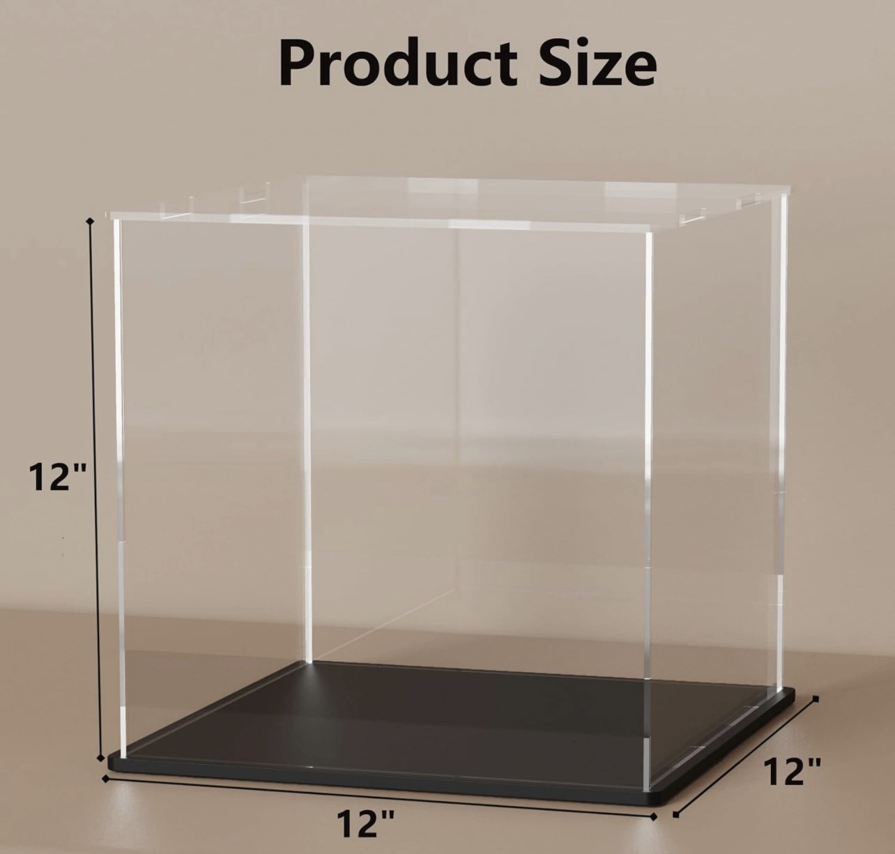 Acrylic Display Case with Black Base - photo 2