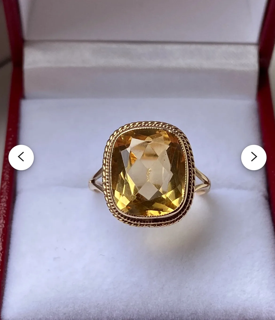 Citrine Gold Ring thumbnail