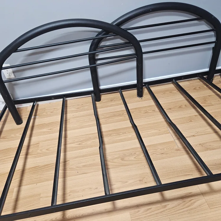 twin  black matal Bed Frame thumbnail