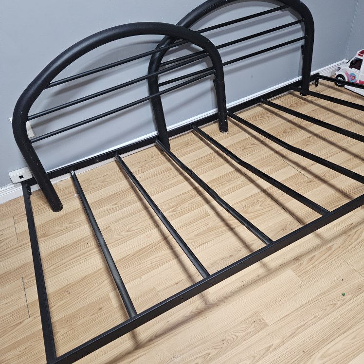 twin  black matal Bed Frame - photo 2
