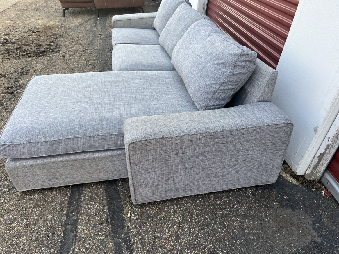 Grey Sectional Sofa (free delivery) - photo 2