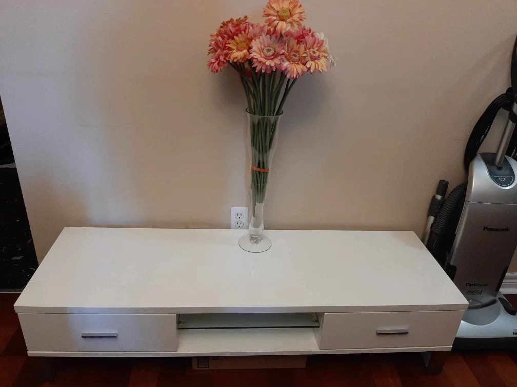 White TV Stand thumbnail