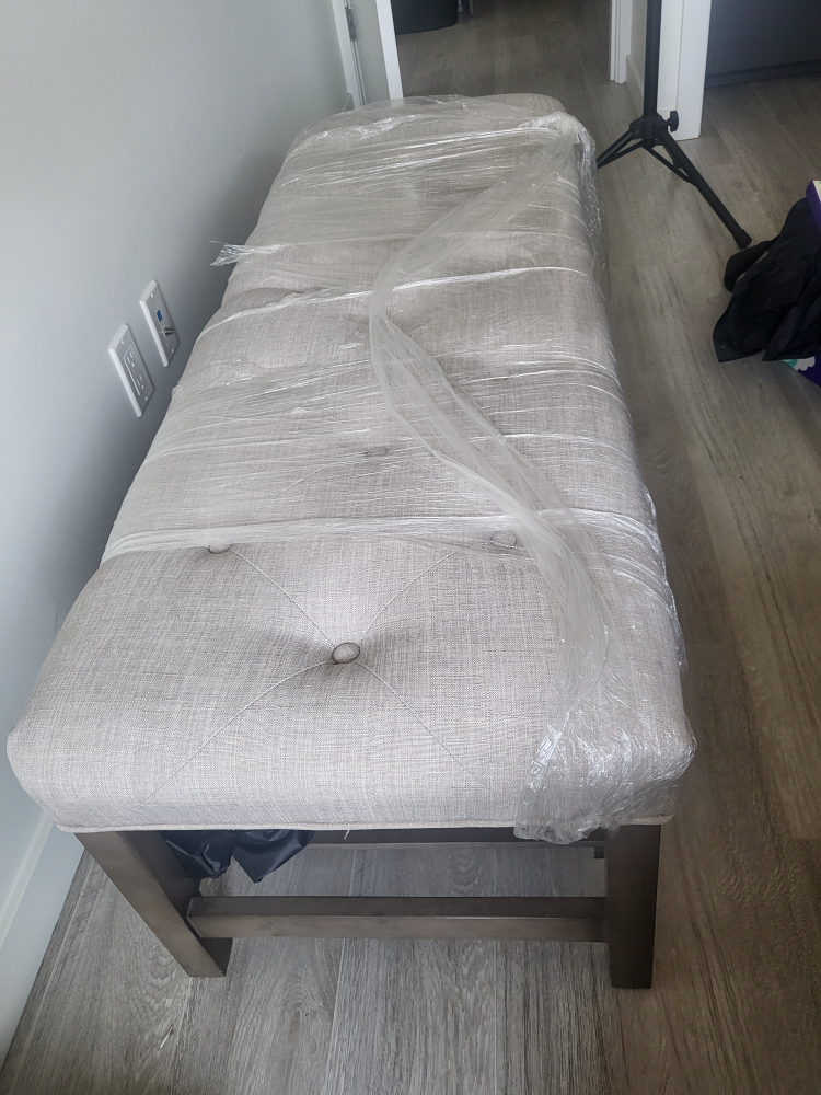 Upholstered Bench with Storage - photo 2