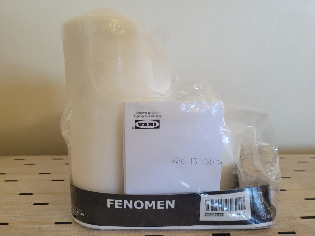 IKEA Unscented candle set of 4 🥕 image indicator(4)