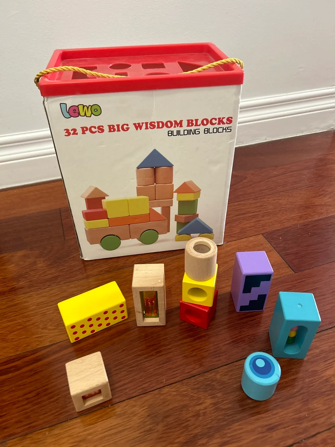 LeWO 32 PCS Big Wisdom Building Blocks thumbnail