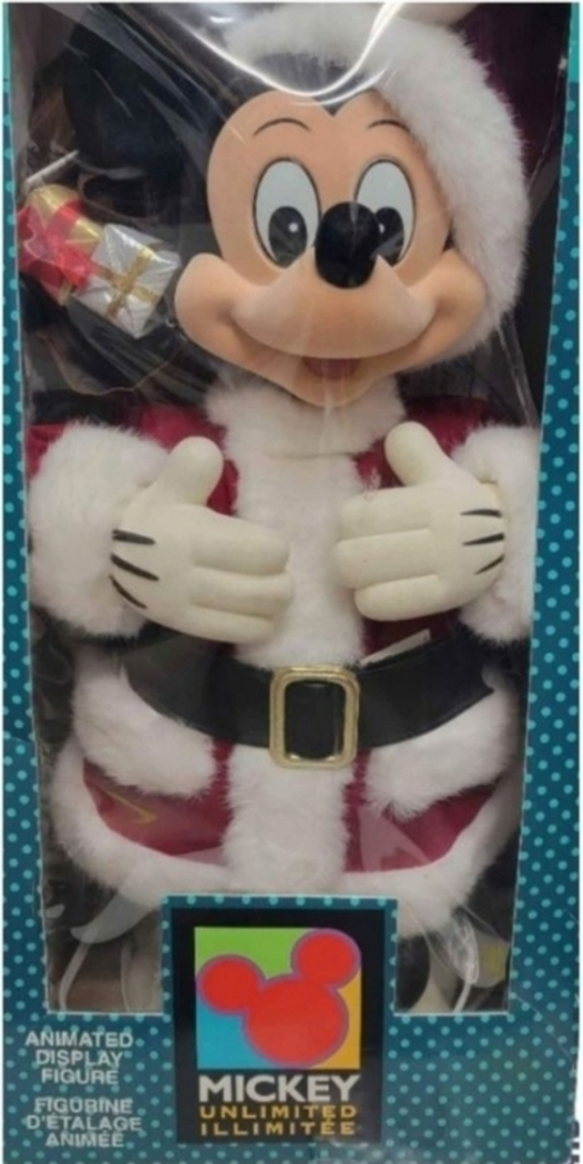 Disney 23" Animatronic Santa Mickey & Ms Clause Minnie Mouse - photo 3
