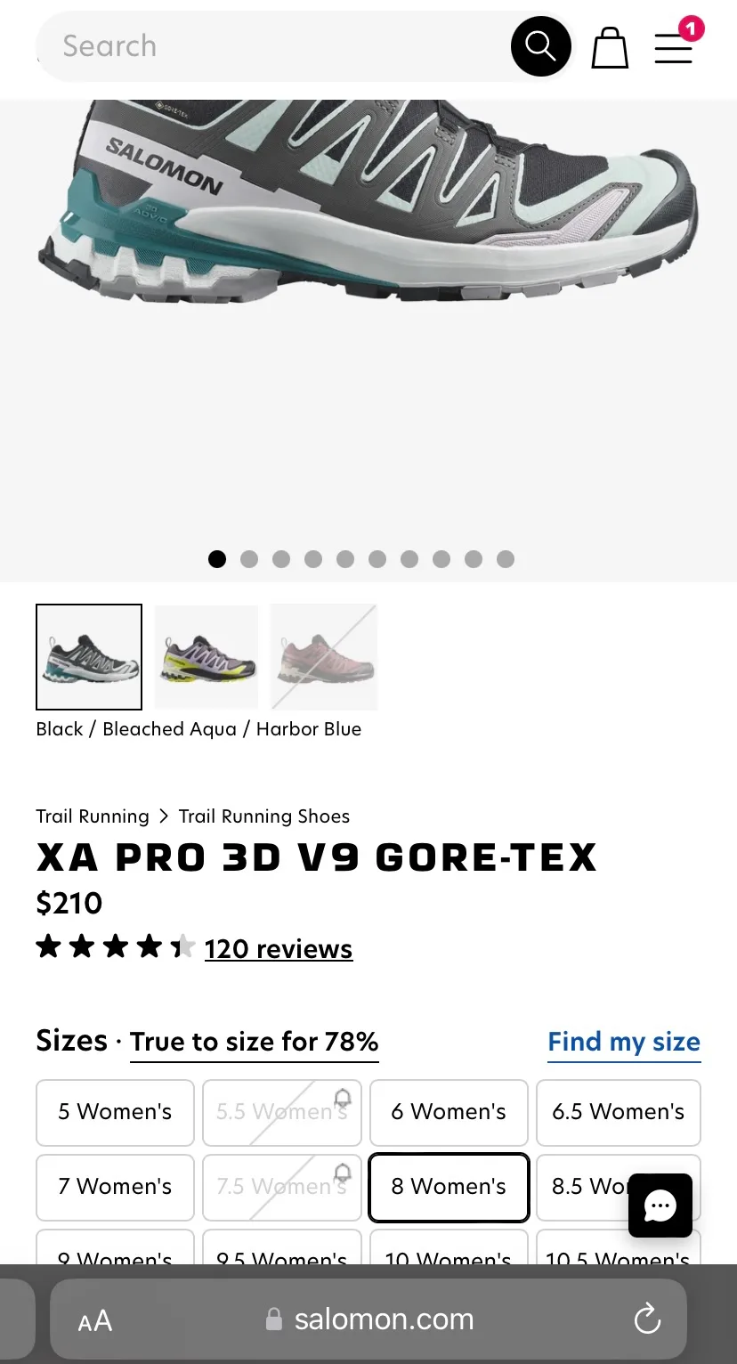 Salomon Hiking Shoes- Women’s 8 image indicator(4)