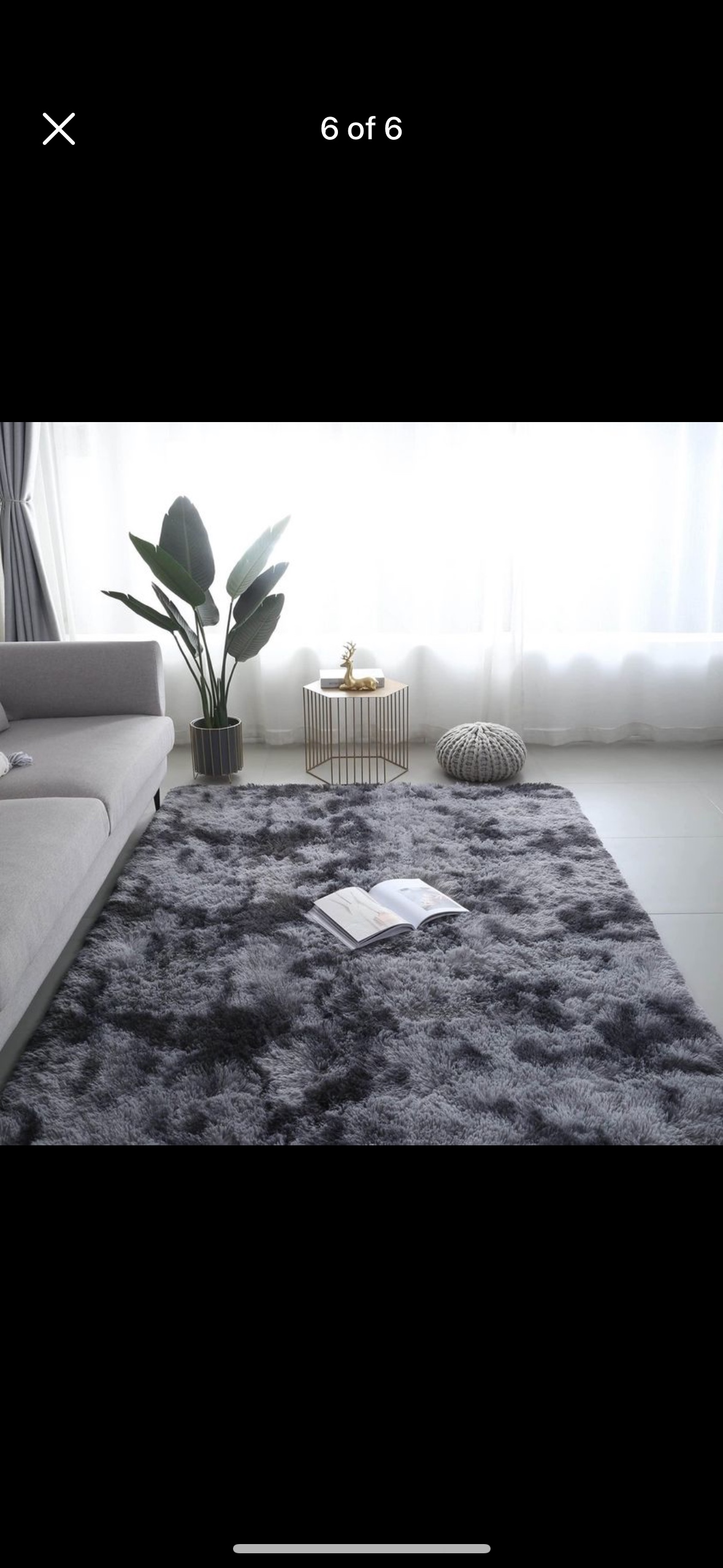 Brand new Grey rug 6.5x9.8 feet