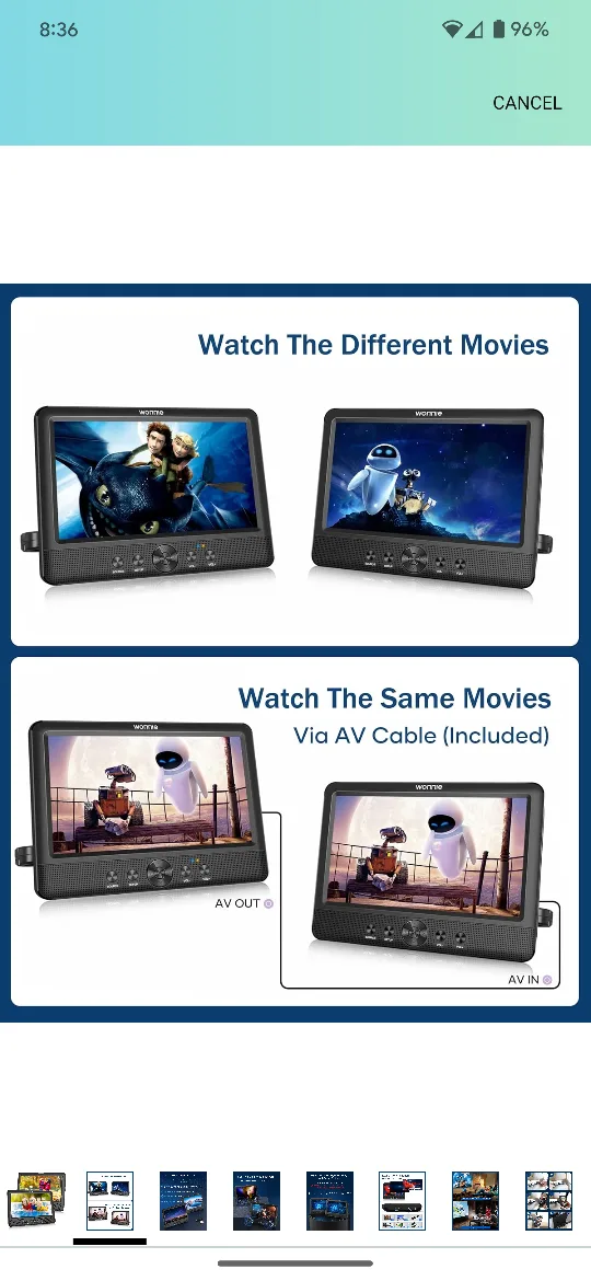 Dual Screen DVD Player image indicator(2)