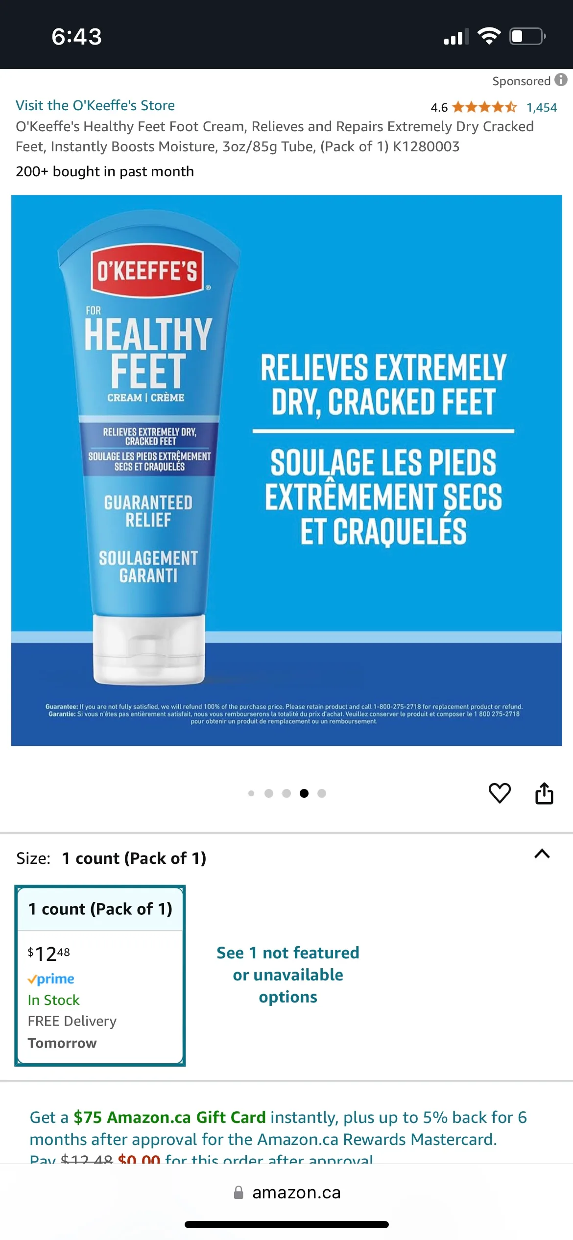 Brand new O'Keeffe's for Healthy Feet Cream thumbnail