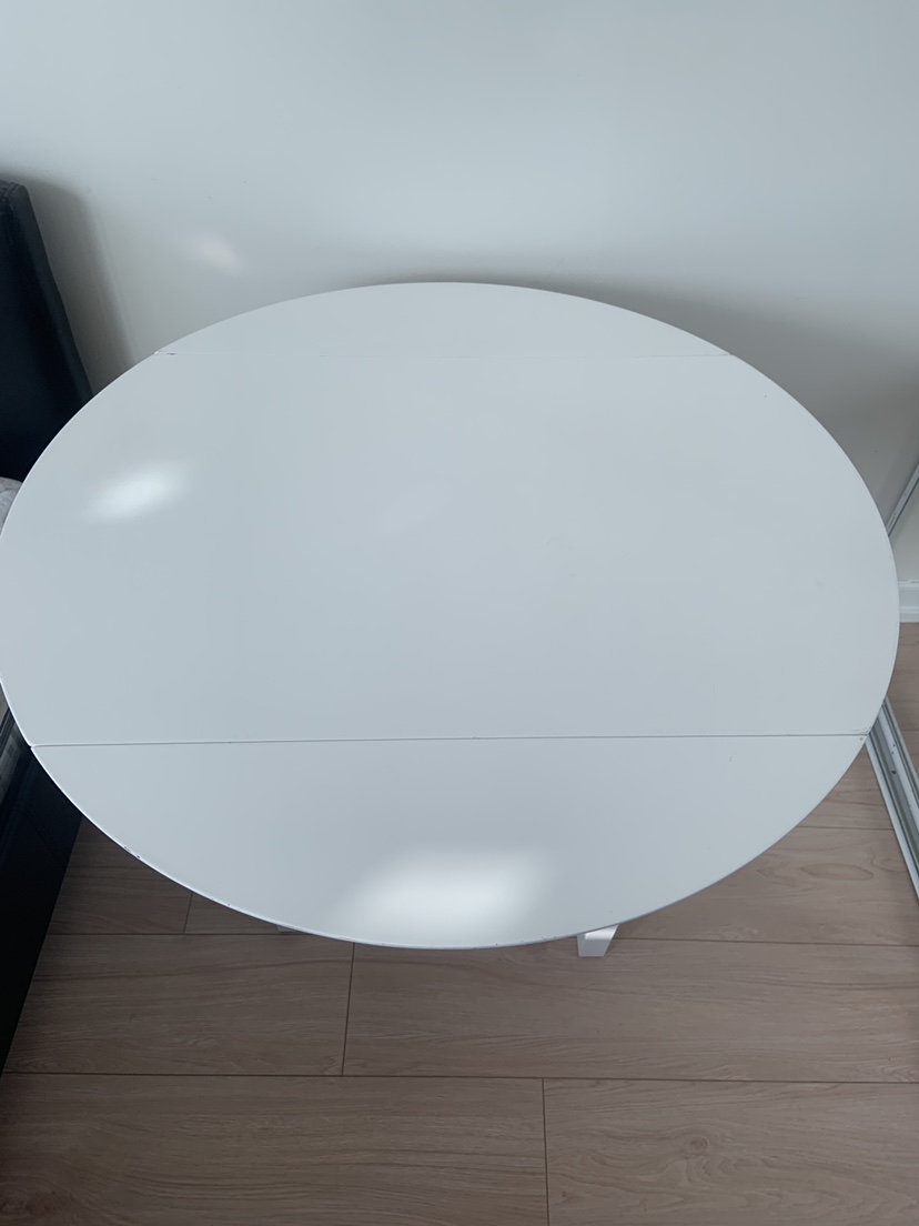 White Fold Down Table & 2 Chairs - photo 3