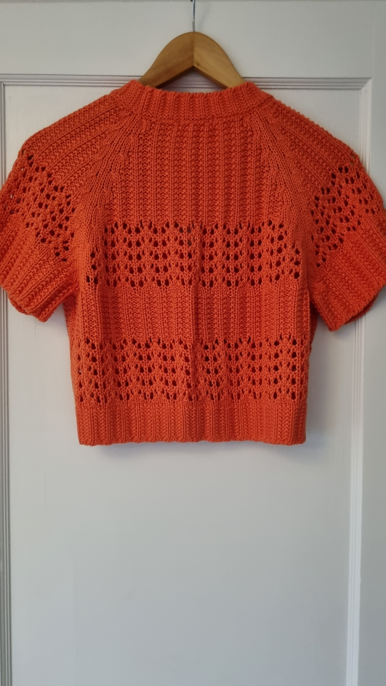 Orange Knit Cardigan - photo 2
