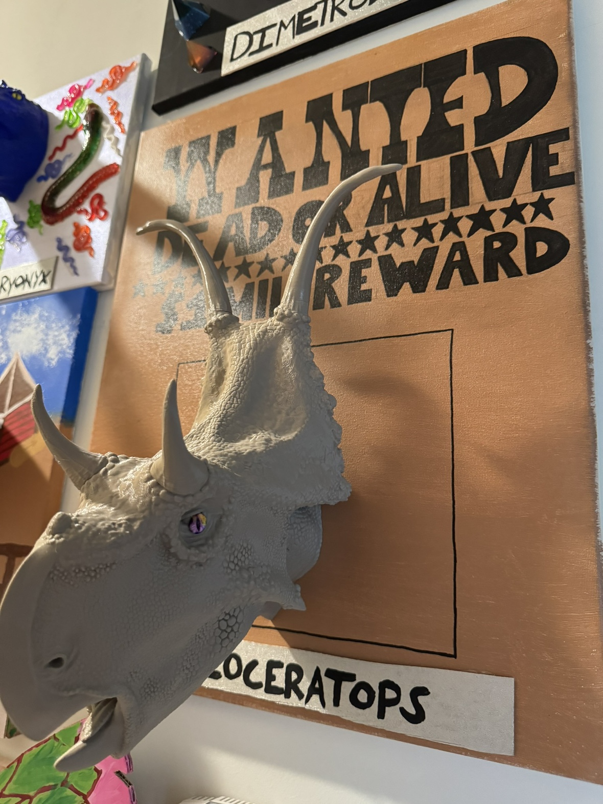 Diabloceratops Dinosaur Head Wall Decor - photo 3