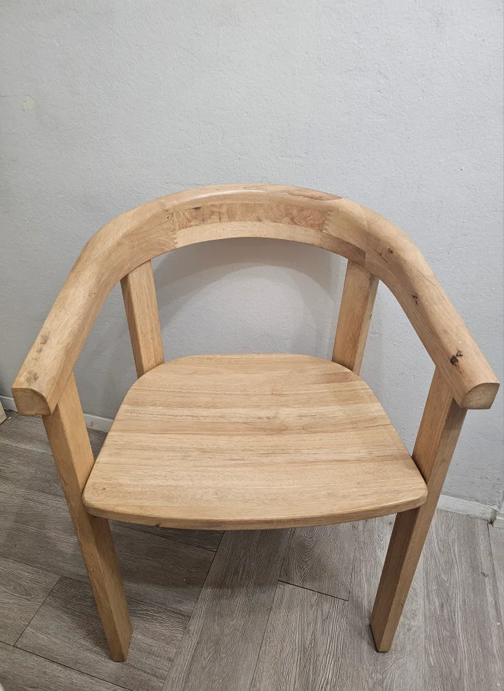 Solid Wood Curve Back Chair Decor thumbnail