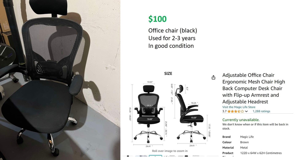 Black Mesh Office Chair