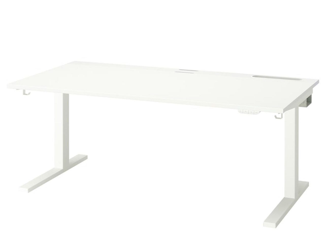 White Electric Standing Desk