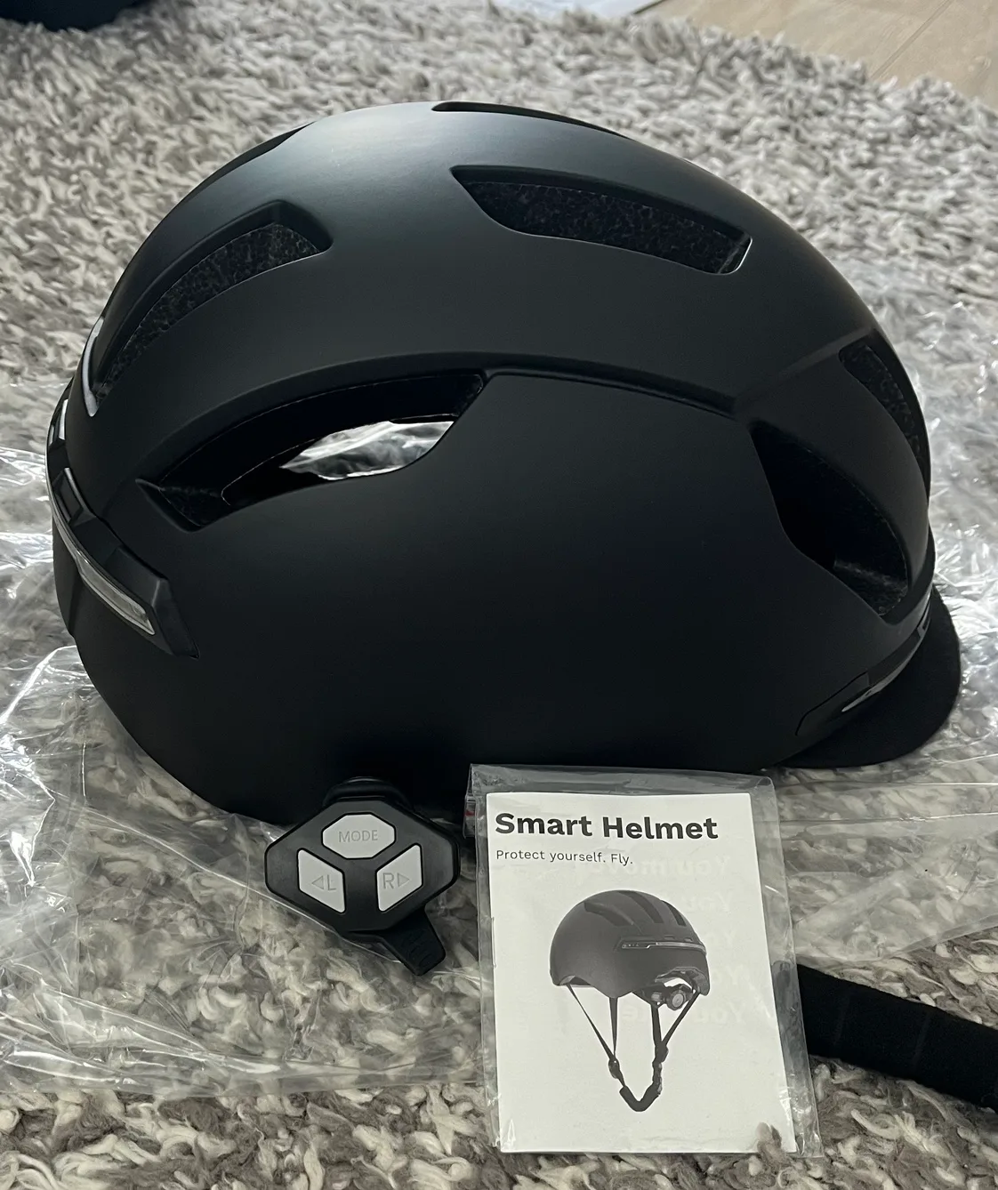 Smart Helmet with warning lights signal image indicator(3)