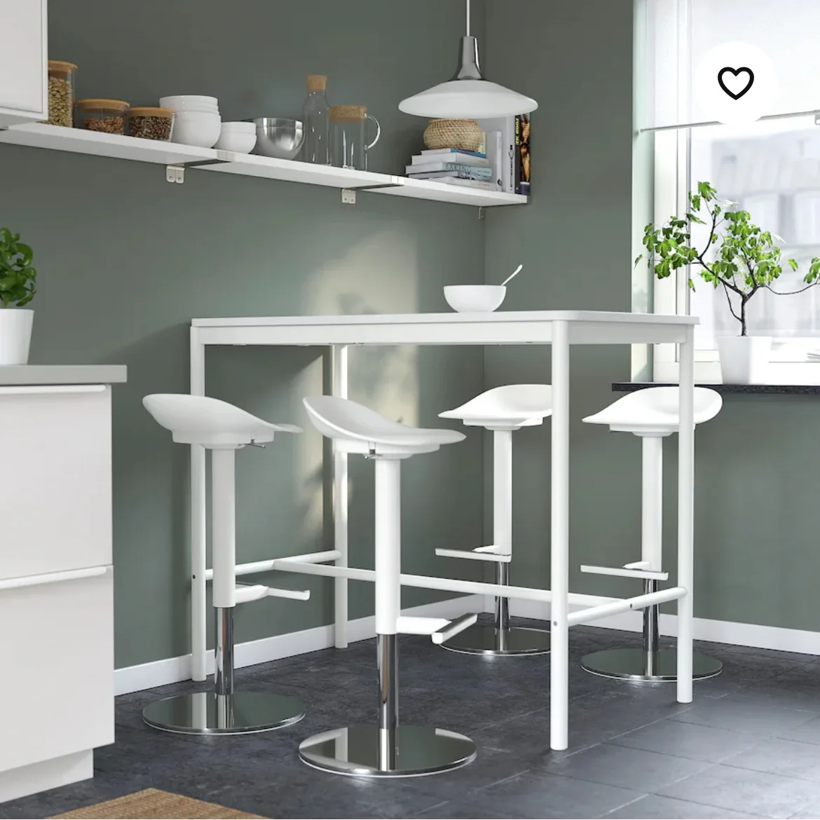 Move out sale: White Bar Stool image indicator(4)