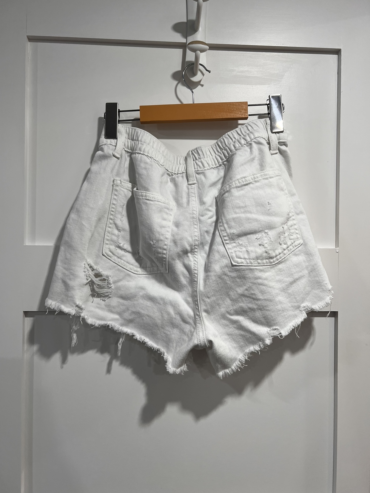 Aerie White Denim Shorts - photo 2