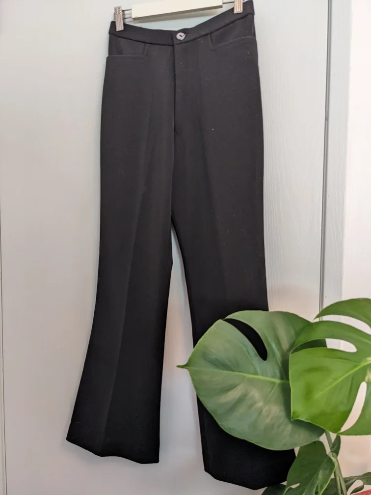 black flared dress pants thumbnail