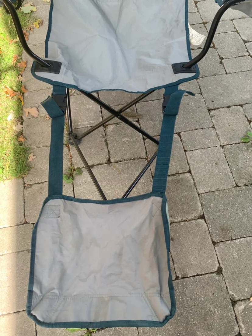 Folding Camping Chair with foot rest image indicator(2)