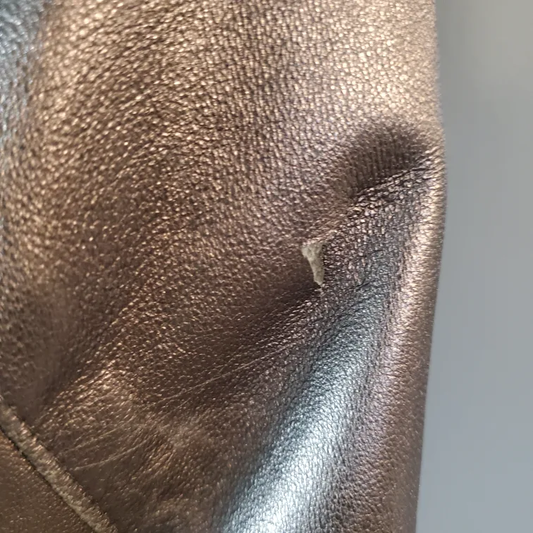 Leather Jacket with Belt XL cuir leather image indicator(6)