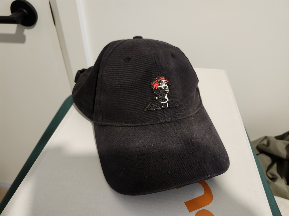 2Pac Black Baseball Cap