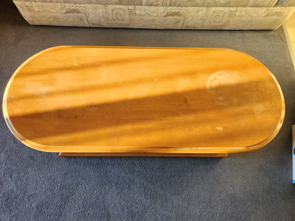 Oval Wooden Coffee Table - photo 2