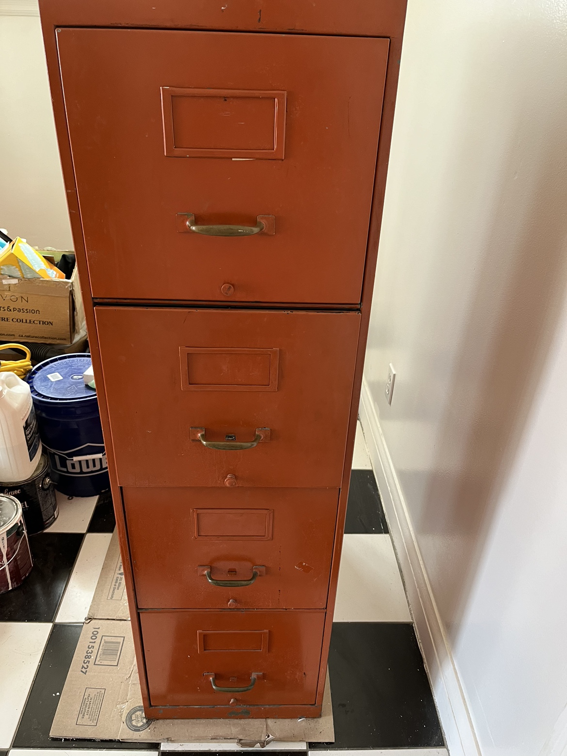 Vintage 4-Drawer Filing Cabinet