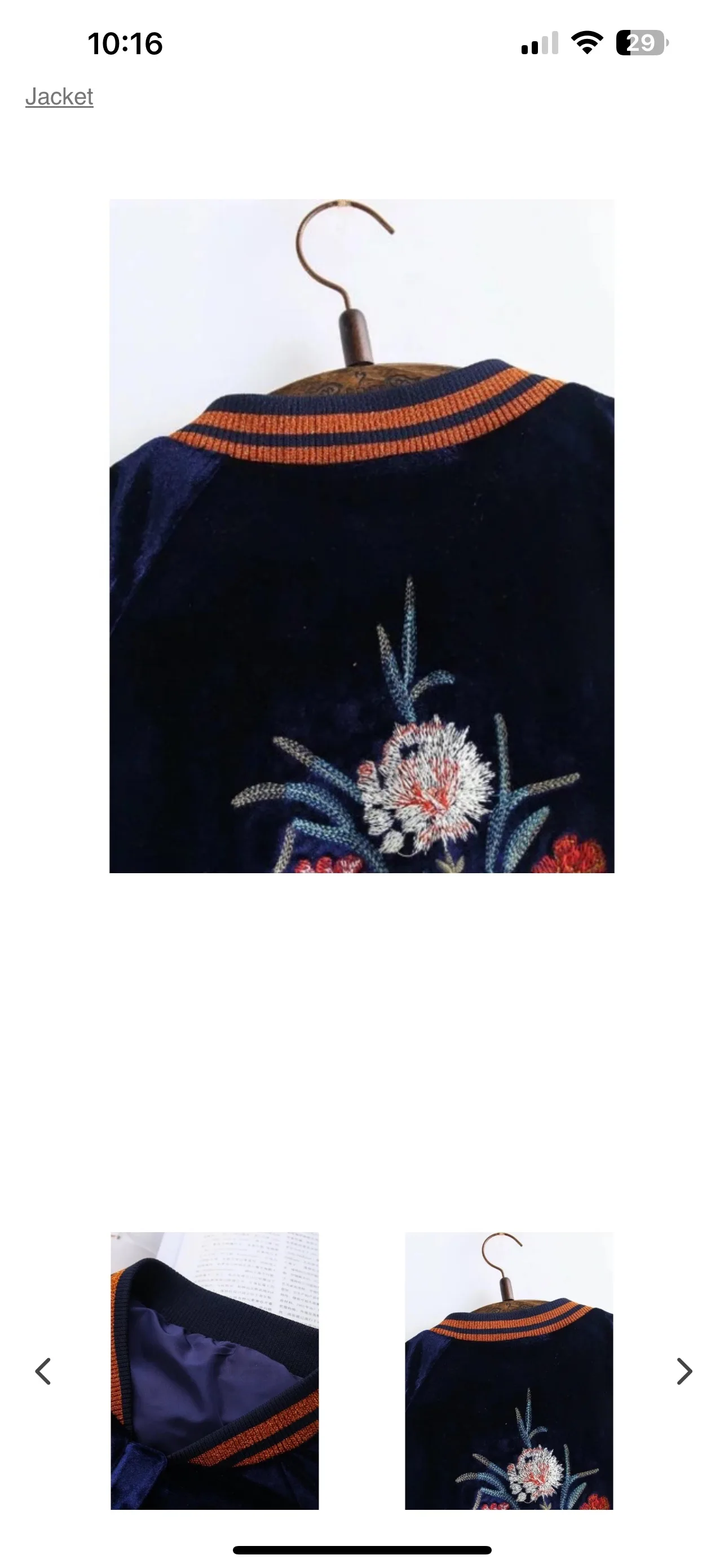 New with tags Zara velvet flower jacket image indicator(9)