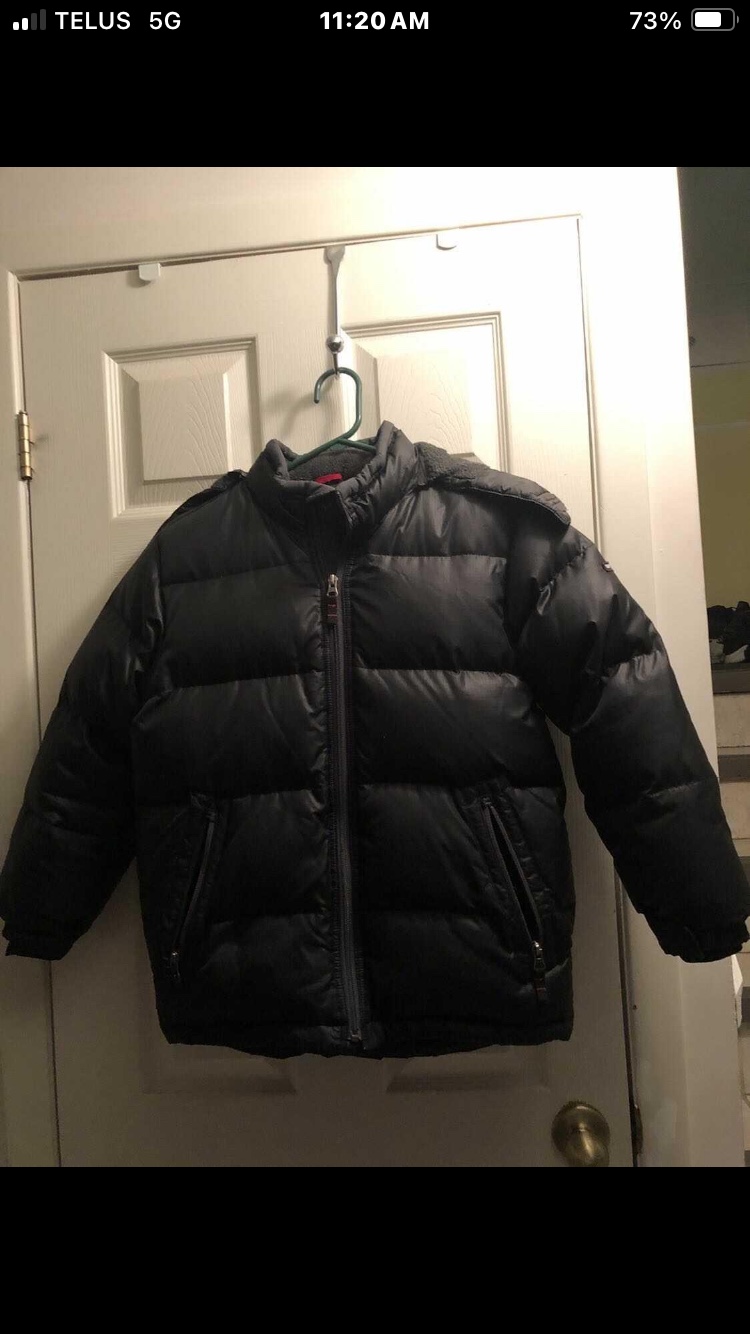 Boys Black Puffer Jacket