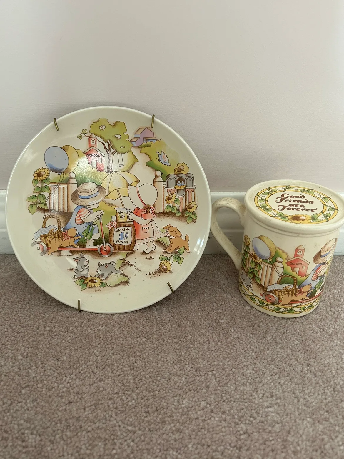 Country Kids Collector's Dessert Plate Good Friends are Forever thumbnail