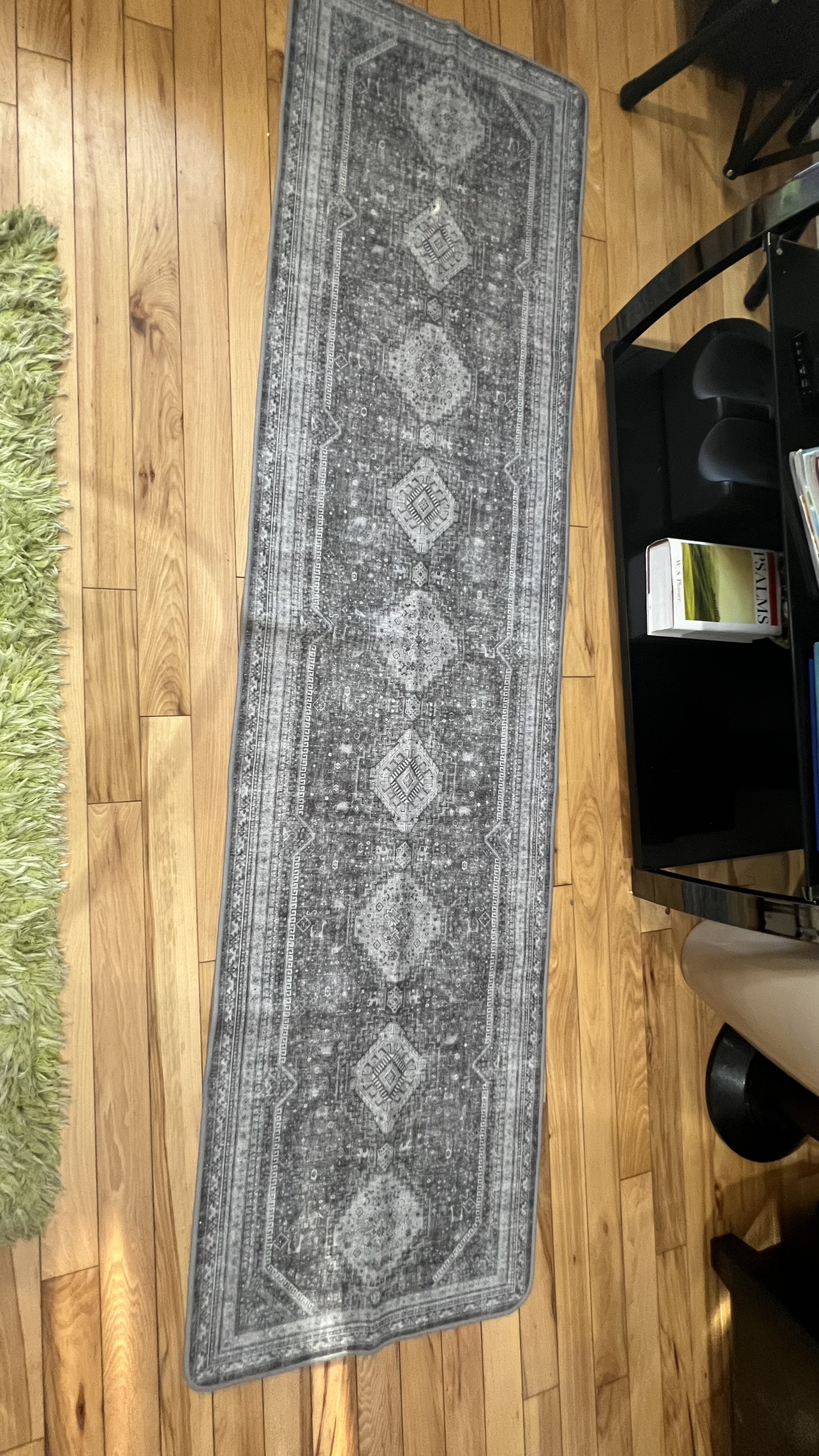 Grey  Runner Rug