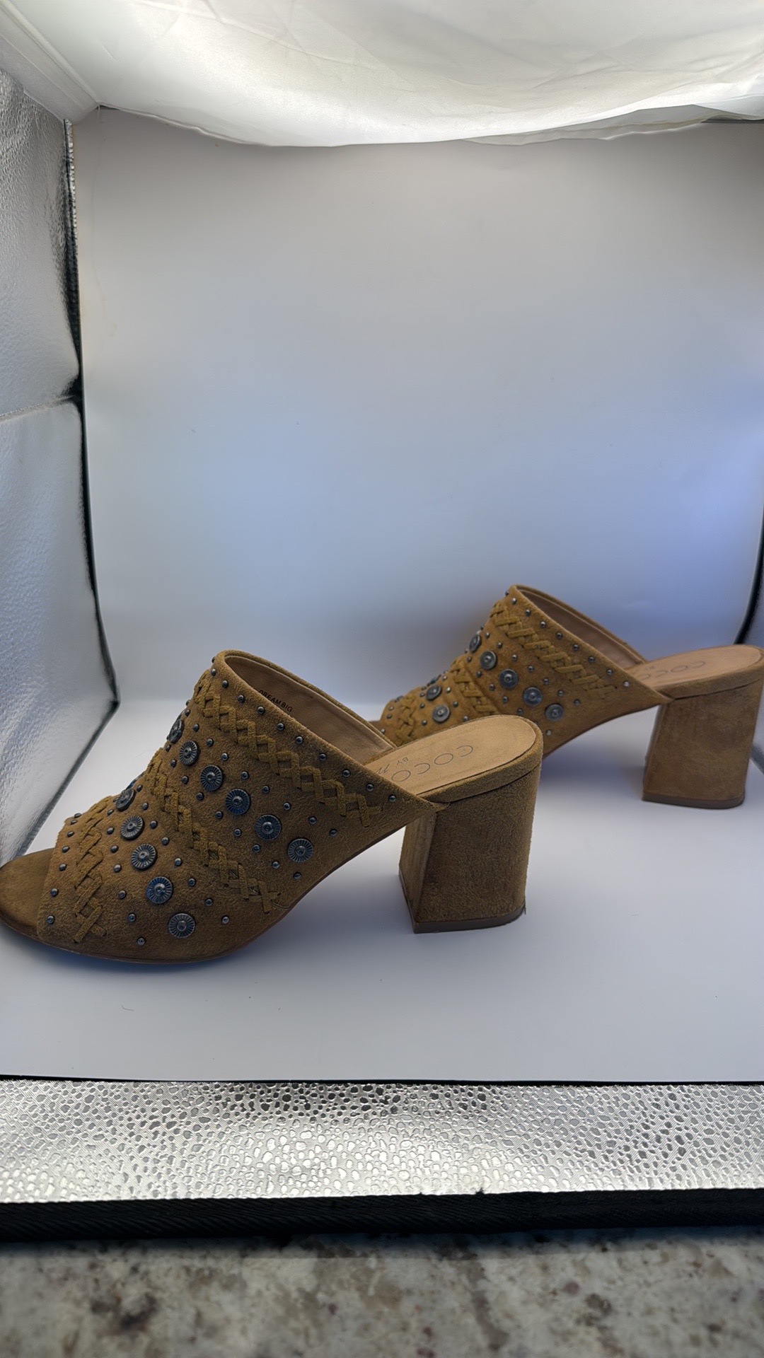 Brown Suede Buckle Mules - photo 5