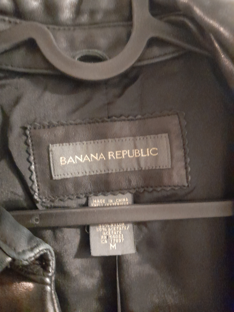 Banana Republic Black leather jacket - photo 3