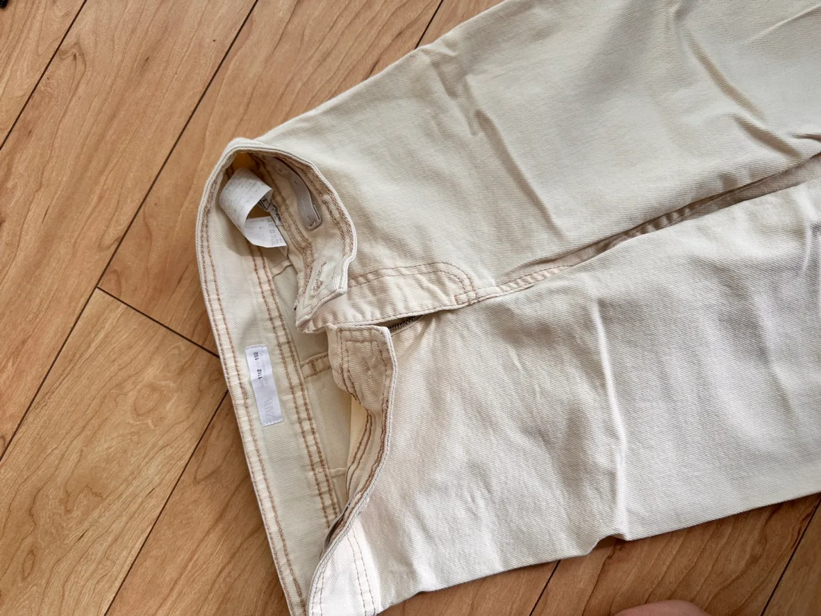 Girls White Wide Leg Jeans thumbnail