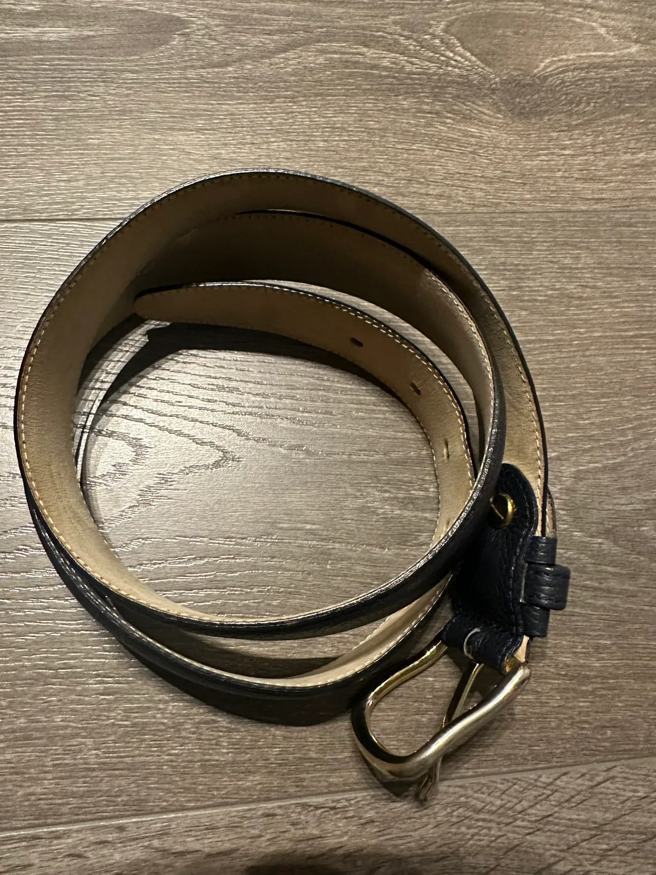 Longchamp Leather Belt navy blue image indicator(4)
